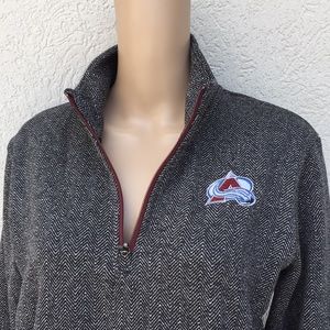 NWOT Colorado Avalanche NHL Herringbone Pullover